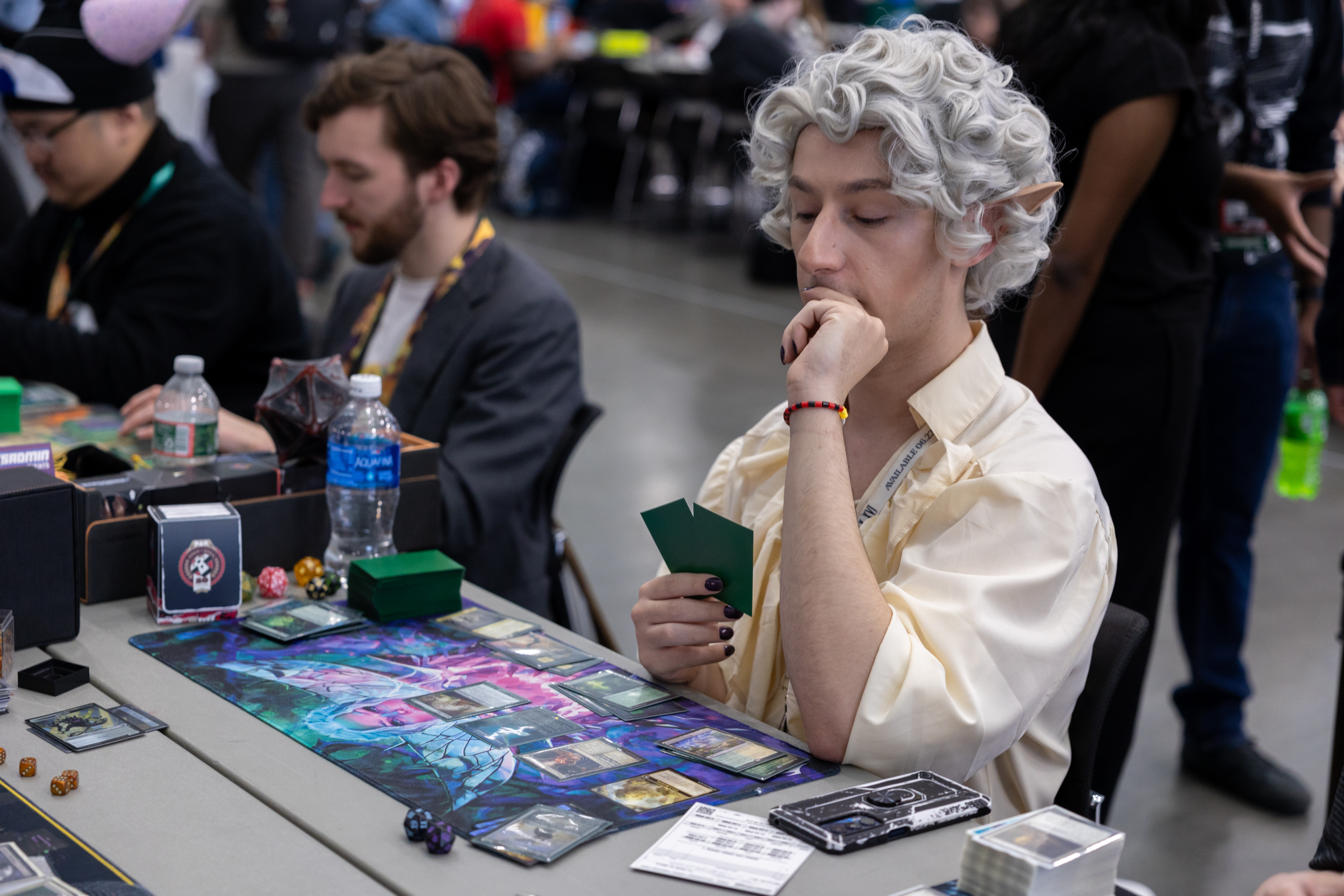 Player cosplaying Astarion while playing Commander