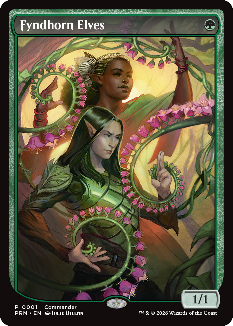 Fyndhorn Elves promo card